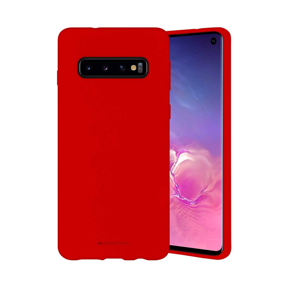 Samsung Galaxy S10 Soft Silicone Case – Red JJsPhones